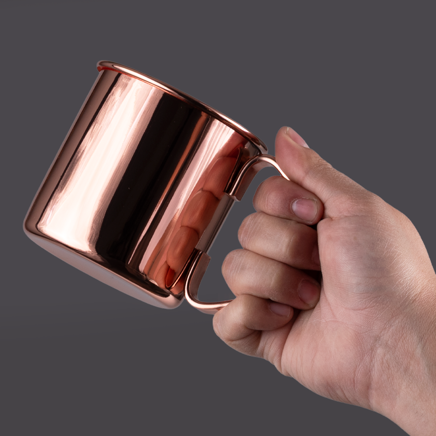 Tazón metálico encobrizado Copper — Proyecto Caballero